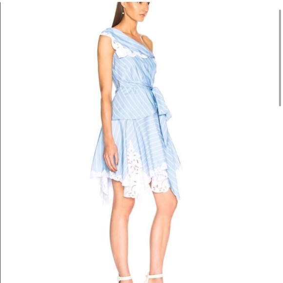 Jonathan Simkhai scallop cutout mini wrap dress 2 - Picture 2 of 7